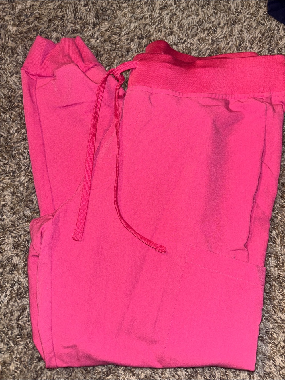 Women scrub pants-jogger -pink